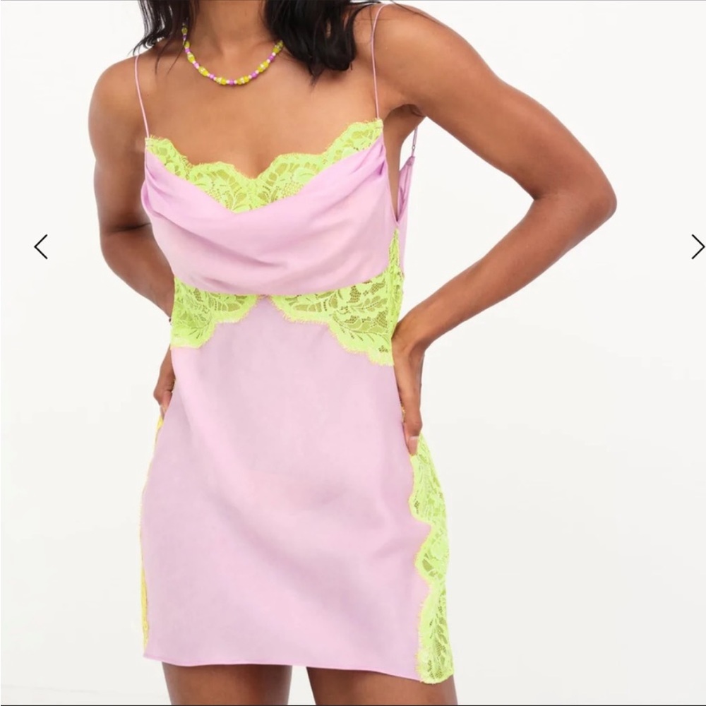 FOR LOVE & LEMONS Silky Slip Dress NWT